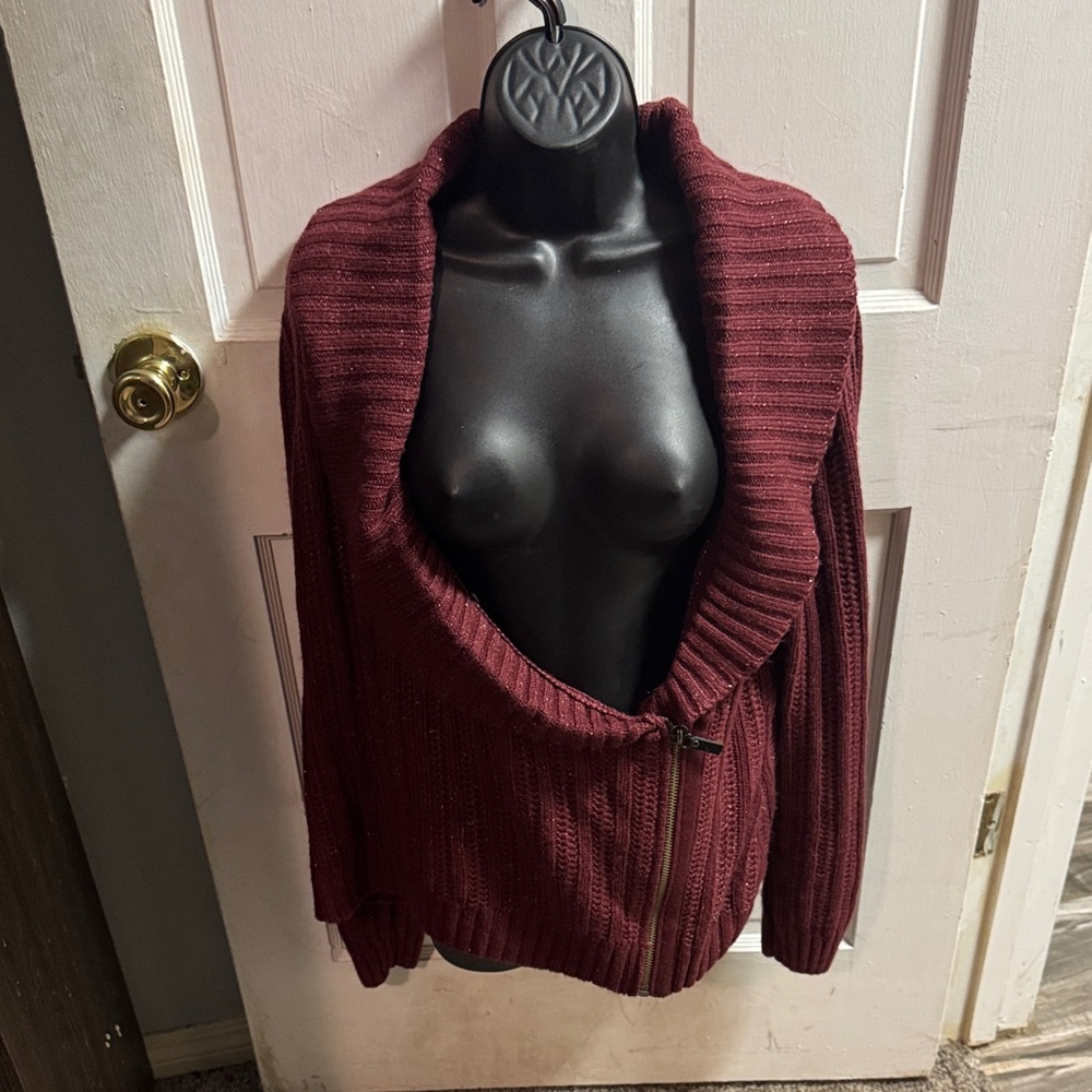 Harley-Davidson Deep Red V-Neck Sweater